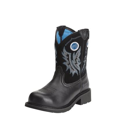 Ariat Western: Fatbaby Cowgirl Steel Toe Zapatos de Seguridad Mujer - Negras (SFQLX5491)